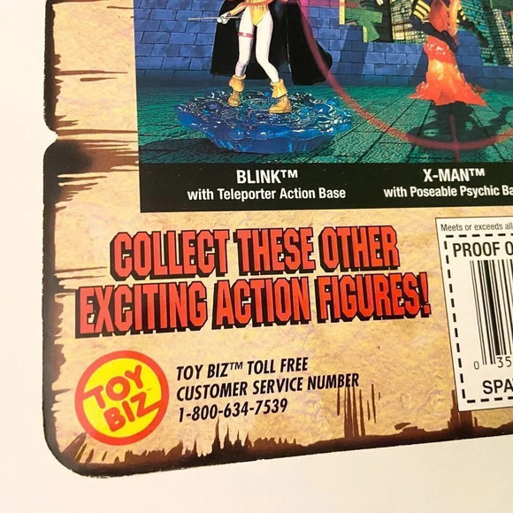 Vintage 1998 Marvels Most Wanted Spat and Grovel Xmen  Action Figure Toy Biz - Picture 11 of 16